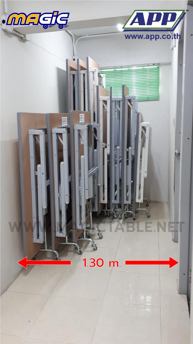 โต๊ะพับ โต๊ะขาพับ โต๊ะพับติดล้อ Magic